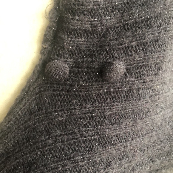 Jennifer Lopez gray asymmetrical cardigan size Small - Picture 4 of 10